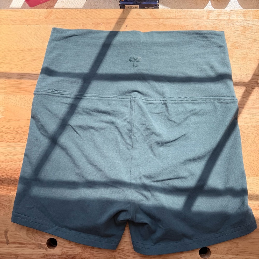 TNA High-Waist Bike Shorts in Slate Blue - Picture 3 of 4